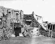 One of several types of adobe homes.