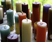 Homemade candles make great gifts.