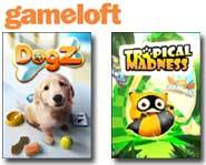 Give your <B>cell phone</B> a boost with a <B>Gameloft</B> mobile phone game! We <B>review</B> <B>Tropical Madness</B> and <B>Dogz</B> games right here.