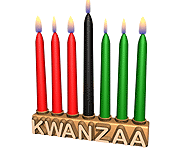 Kwanzaa candles.