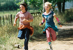 AnnaSophia Robb and Josh Hutcherson star in the Disney movie, Bridge to Terabithia.