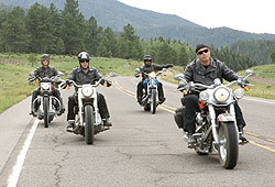 John Travolta, Tim Allen, Martin Lawrence and William H. Macy star in Wild Hogs.