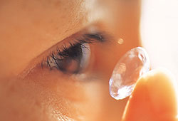 You have to take good care of your contact lenses.