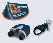 Become a master explorer and camping pro with the Explorer Ops outdoor gear from Wild Planet!