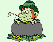 The St. Patrick's Day leprechaun has a huge stash of gold hidden away!