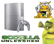 Get the 411 on new PS3, PS2 and PSP games! Plus, a Godzilla game countdown and Shrek game trailers to download!