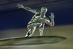Laurence Fishburne is the voice of the Silver Surfer in Fantastic Four: Rise of the Silver Surfer.