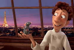 Remy plays a rat who aspires to be a chef in the animated film, Ratatouille.