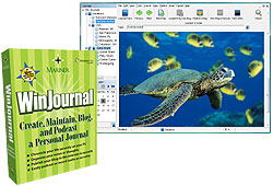 Use WinJournal to create, blog and podcast your personal journal!