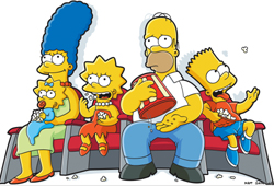 The Simpsons played the small screen for 17 years before hitting the big screen in 2007.