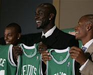 NBA superstar Kevin garnett was traded to the Boston Celtics this week.
