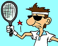 Playing too much tennis could result in tennis elbow, which is caused by small tears in the forearm muscles.