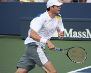 Six foot, nine inch tennis player John Isner has been a pleasant surprise at the US Open so far.