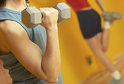 Fitness instructors help people get their fitness on!