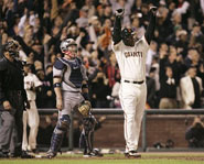 Barry Bonds played his final home game as a member of the San Francisco Giants on September 26, 2007.