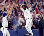 Former Toronto Blue Jays star, Joe Carter, hit a home run to win the 1993 World Series!