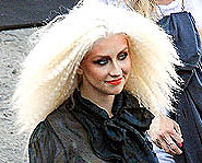 Here's Christina Aguilera out and about in Hollywood.