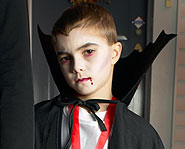 A vampire is a classic Halloween costume.