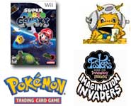 Check out the Super Mario Galaxy Launch, WoW loot cards, Pokemon tournaments and Foster’s Home for Imaginary Friends and more!