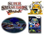 Check out these preview pics and videos of Sonic Riders: Zero Gravity, Super Smash Bros. Brawl, Super Mario Galaxy and more!
