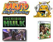 Darth Vader and Yoda invade Soulcalibur, new Pokemon cards are coming, Naruto has a destiny on DS, Hulk games spotted and My Horse and Me Pictures!