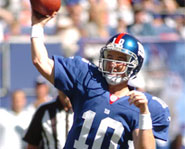 Eli Manning led the Giants to the Super Bowl by defeating the Green Bay Packers in a thriller.