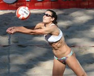 Angie Akers is one of the best beach volleyball players in the world.