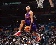 In the 2000 Slam Dunk Contest, Vince Carter put on one of the most spectacular performances in the history of the contest.
