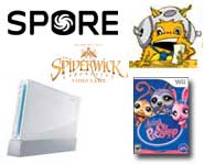 Get the scoop on a free Wii, Spore and more from EA, a fairy puzzle and taking pictures in the wilds of Africa! It’s all here.