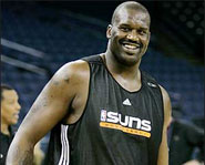 Shaquille O'Neal made his Phoenix Suns' debut on Wednesday night against his former team the Los Angeles Lakers.