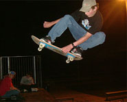 An indy grab is one of the most basic tricks in skateboarding.