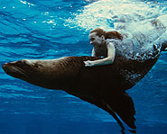 Katie Brock trained the animals in Nim's Island.