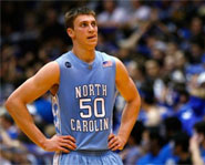 Tyler Hansbrough and his North Carolina Tar Heels face Kansas in the Final Four this weekend.