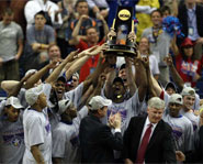 The Kansas Jayhawks defeated the Memphis Tigers to win the 2008 NCAA Championship.