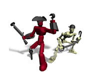 The Alpha Male Pirate with Skeleton.