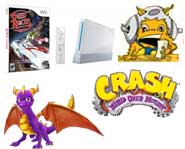 We have previews of Speed Racer and Spyro, contests for a free Wii and Crash Bandicoot, plus the 411 on Nintendo’s new WiiWare!