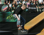 Jereme Rogers is one of the flashiest skateboarders on the AST Dew Tour.