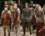 The Pevensie children and their new friend, Prince Caspian, wage war against the evil King Miraz.