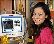Miranda Cosgrove stars in iCarly, and even sings the theme-song.