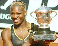 Serena Williams looks to win her second French Open title.