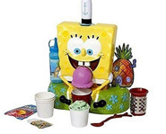 The SpongeBob SquarePants Deluxe Ice Cream Server and Sno-Cone Maker is two toys in one.