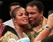 Layla Ali followed in her dad's footsteps by becoming a pro boxer.