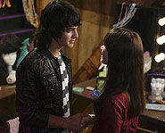 Joe Jonas and Demi Lovato star in the Disney Channel Original Movie, Camp Rock.