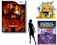 Get the scoop on a new Guitar Hero, Sonic's website, Mummy movie game, Nancy Drew's new mystery, Golf and Space Chimps!