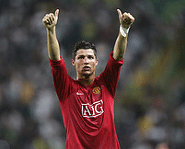 Christiano Ronaldo of Manchester United is possibly the best soccer player in the world.