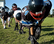 Football is one of the most popular fall sports.