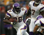 Adrian Peterson of the Minnesota Vikings is one of the best running backs in the NFL.