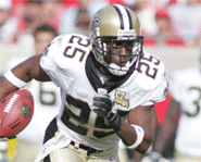 Reggie Bush of the New Orleans Saints is one of the best young running backs in the NFL.