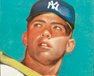 New York Yankee Mickey Mantle’s 1952 Topps rookie card