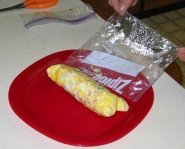 Omelette in a bag